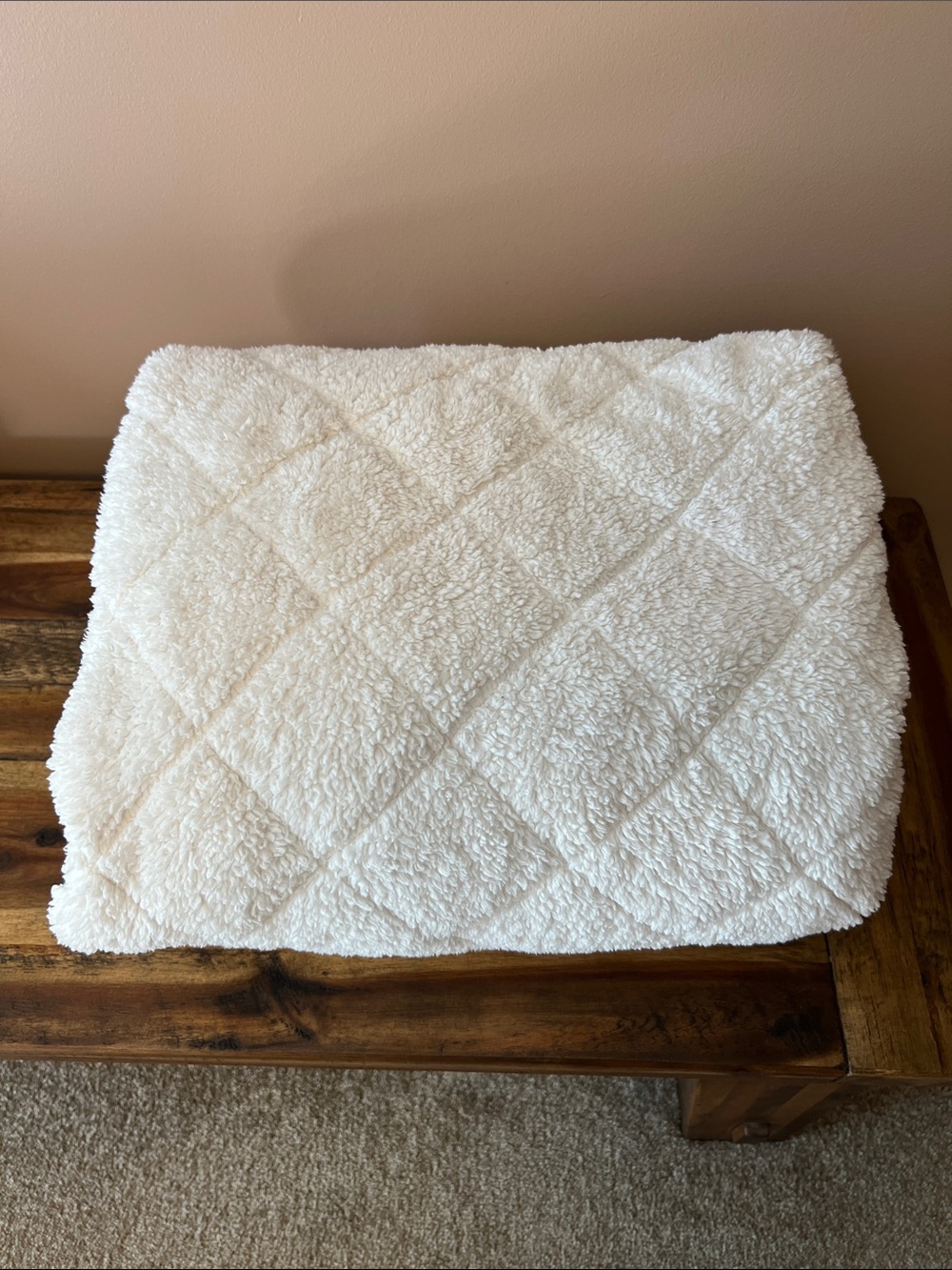 Pottery Barn Sherpa Quilted Throw
